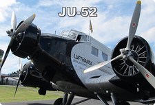 Blechschild 20x30cm gewölbt Junkers JU52 Verkehrs Flugzeug Tante JU Deko Schild