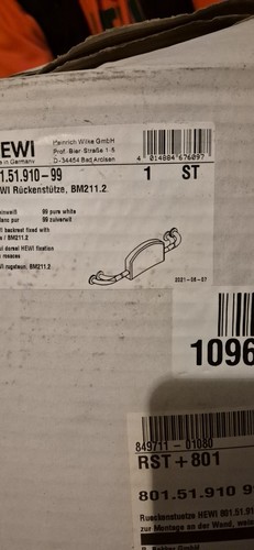 Hewi rückenstütze serie 801 - rückenstütze,