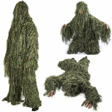SCHARFSCHÜTZENANZUG GHILLIE SUIT TARNANZUG ANTI FIRE PAINTBALL BW WOODLAND JAGD