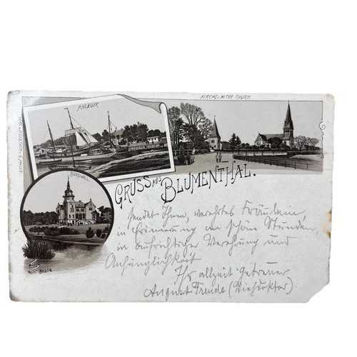Postkarte blumenthal eider - blumenthal, kr