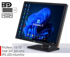 24" (61cm) DELL ULTRASHARP U2412M LED IPS MONITOR 1920x1200 FORMAT 16:10 MATT 1