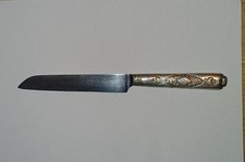 Vintage Obstmesser? Florales Muster Carl Hock