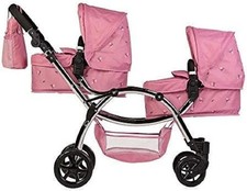 Zwilling Puppenwagen rosa