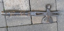 Altes Multifunktionsbeil Axt Beil Hammer Nageleisen Zimmermann Armee Schweden