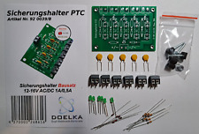 Sicherungshalter PTC / Verteiler mit Status LED 12-16V AC/DC 1A/0,5A  Bausatz!