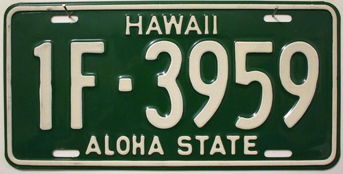 Hawaii usa nummernschild - usa,