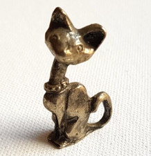 Miniatur Katze Kitsch Zinn