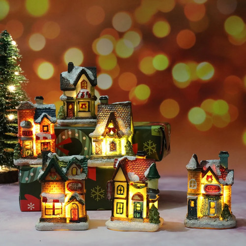 Led licht haus weihnachtsdorf - licht,