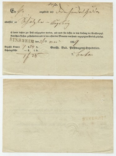 96306 einlieferungsschein - 96306,