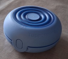 1x Tupperware * mini Flexi Twin Box Brotdose Dose Lunchbox Zahnspangenbox * blau