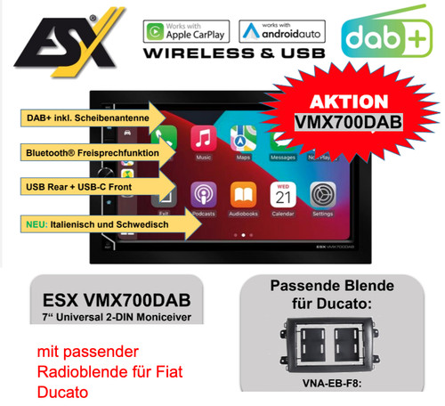 Esx vision vmx700dab - vision, 2-din