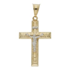 Kreuz Anhänger 585/ 14 K Gold