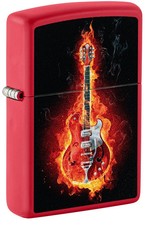 Zippo Flaming Guitar Design