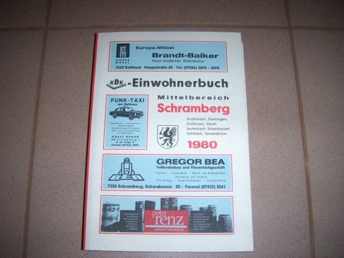 Schramberg einwohnerbuch - schramberg,,