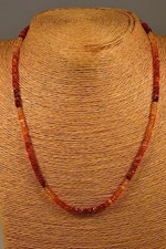 FEUEROPAL KETTE COLLIER 38,50ct.!! Edelstein Schmuck Heilstein Halskette Classic