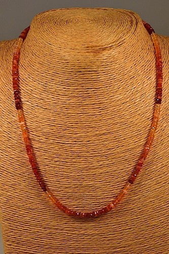 Feueropal kette collier - feueropal,