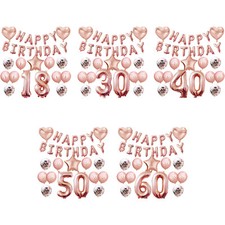 Geburtstag Deko Set - Happy