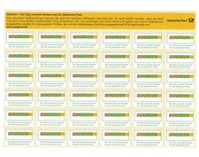 Go Green Aufkleber Deutsche Post selbstklebend Versand klimaneutral