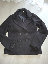 H&M Caban Jacke Gr. 36 Schwarz