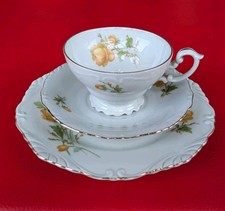 1930 Sammelgedeck Sammeltasse Gedeck Gold Relief Gelb Grün Kaffee Tasse Sammler