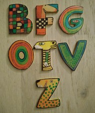 Janosch Holzbuchstaben für