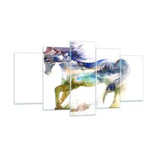 Wandbilder 160x85cm 5 tlg
