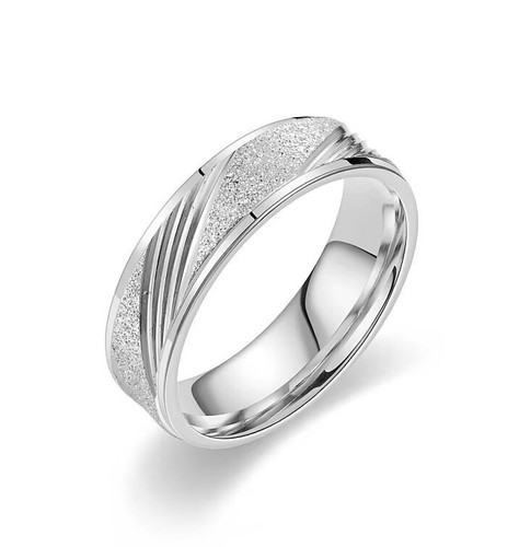 Ring edelstahl 6mm breit - edelstahl, damen