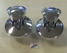 2 Stück Grohe Costa UP Ventil Oberteile kalt - blau und warm - rot chrom Neu