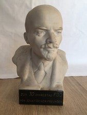 EHRENGESCHENK BÜSTE LENIN MIT EHRENPLAKETTE ZUM 30 JAHRESTAG DER FDJ