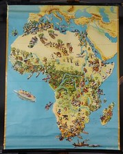 Schulwandkarte Rollbild Afrika