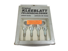 (S44) Original KLEEBLATT 930 Felgenschlösser M12x1.25 Kegelbund 60° Länge 27mm