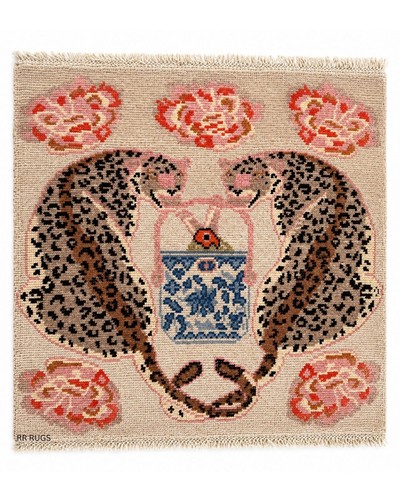 Handgeknüpfter leopard tee - handgeknüpfter,