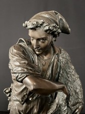 Antike Skulptur Fischer mit