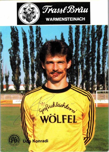 Original autogramm udo konradi - udo,