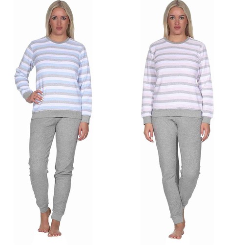 Damen frottee pyjama mit - damen,