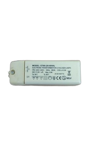 Et60 halogentrafo - et60, (20-60va)