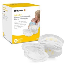 Medela Safe & Dry Einweg-Stilleinlagen/Extrem saugfähig/60 St. einzeln verpackt