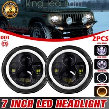 Paar 7" Zoll LED Scheinwerfer