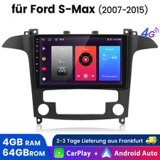 Android 14 4+64G Für Ford S-Max WA6 2006-2015 Autoradio GPS NAVI BT DAB+ Carplay