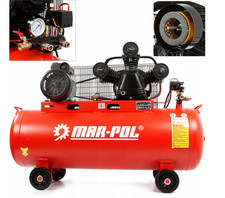 Kompressor 100L 8bar 230V 3-Zylinder W-System Werkstatt Luftkompressor