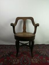 Holz Friseurstuhl Barber Chair Herren Stuhl antik, drehbar Friseursessel