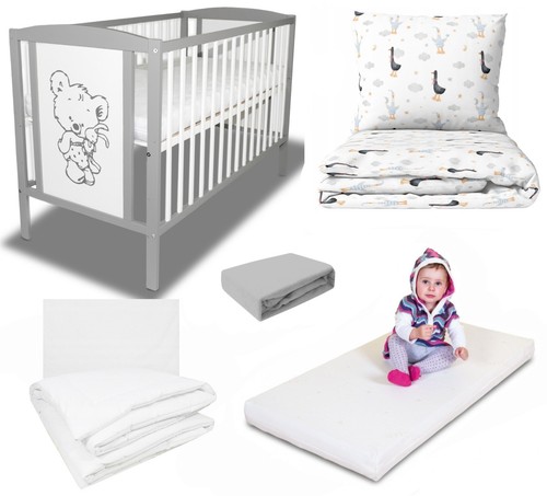 Babybett gitterbett grau - babybett,