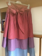 Sommerrock von Bogner, extravagant als 3lagiger Wickelrock, Gr. 40,   2 Taschen 