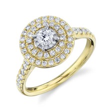14K Gelbgold Rund Diamant