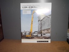 LIEBHERR R950-R960 DEMOLITION ABBRUCHBAGGER 12 Seiten BROSCHÜRE 2018