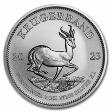 1 UNZE SILBER - AFRIKA KRÜGERRAND 2023 / SPRINGBOCK - SILBERMÜNZE SILBERBARREN