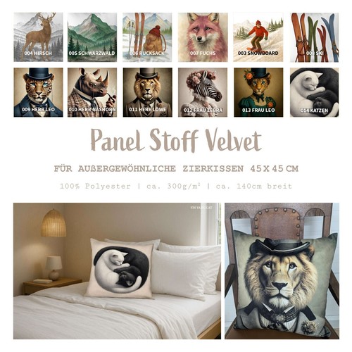 Velvet panele für zierkissen - für,