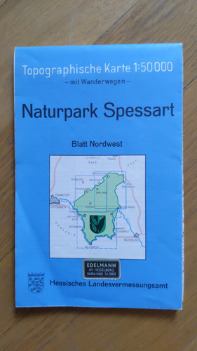 Topographische karte naturpark - karte,