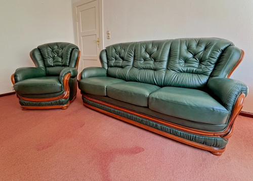 Leder couch mit - leder,