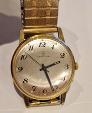 Certina Handaufzug Herren-Armbanduhr HAU Swiss made Vintage * DEFEKT  *